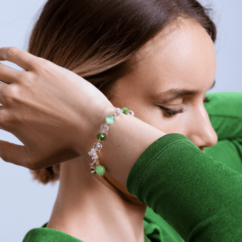 KATTENOOG FONKELENDE GELUKSARMBAND