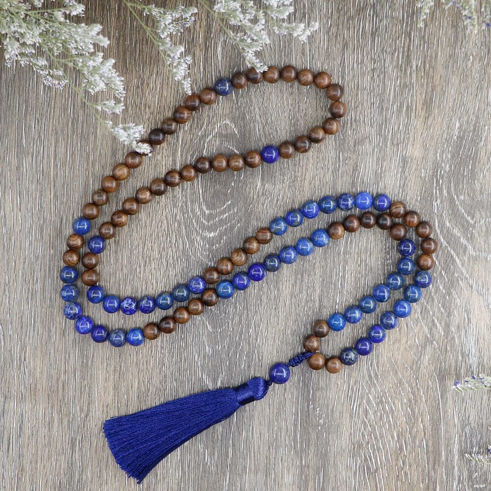 Mystieke Lapis Lazuli Mala Kalmte Set