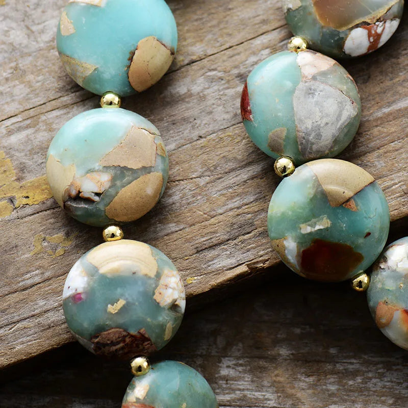 Verde Eleganza Jaspis Statement Ketting