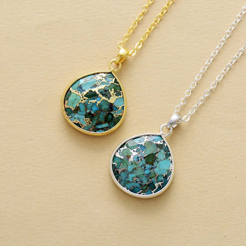 Betoverende Azure Elegance Turquoise Ketting