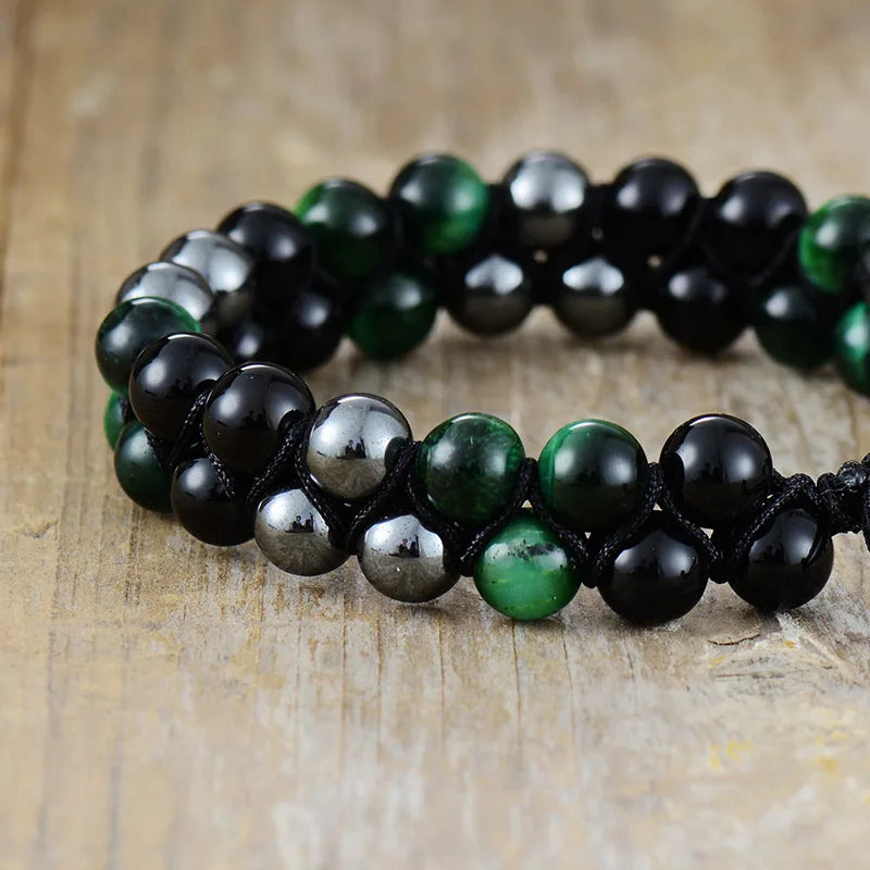 Eclips Harmonie Hematiet & Onyx Armband