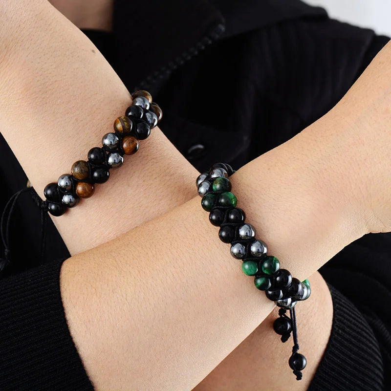 Eclips Harmonie Hematiet & Onyx Armband