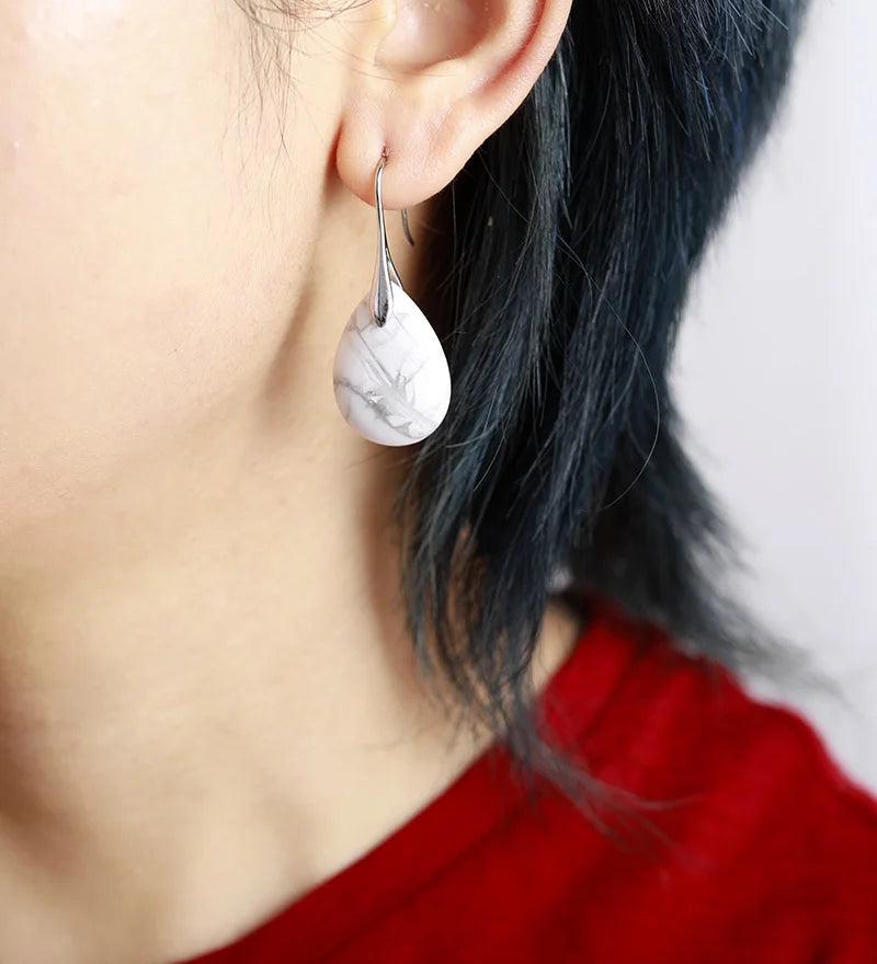 Hemelse Harmonie Oorbellen van Natuurlijke Edelsteen