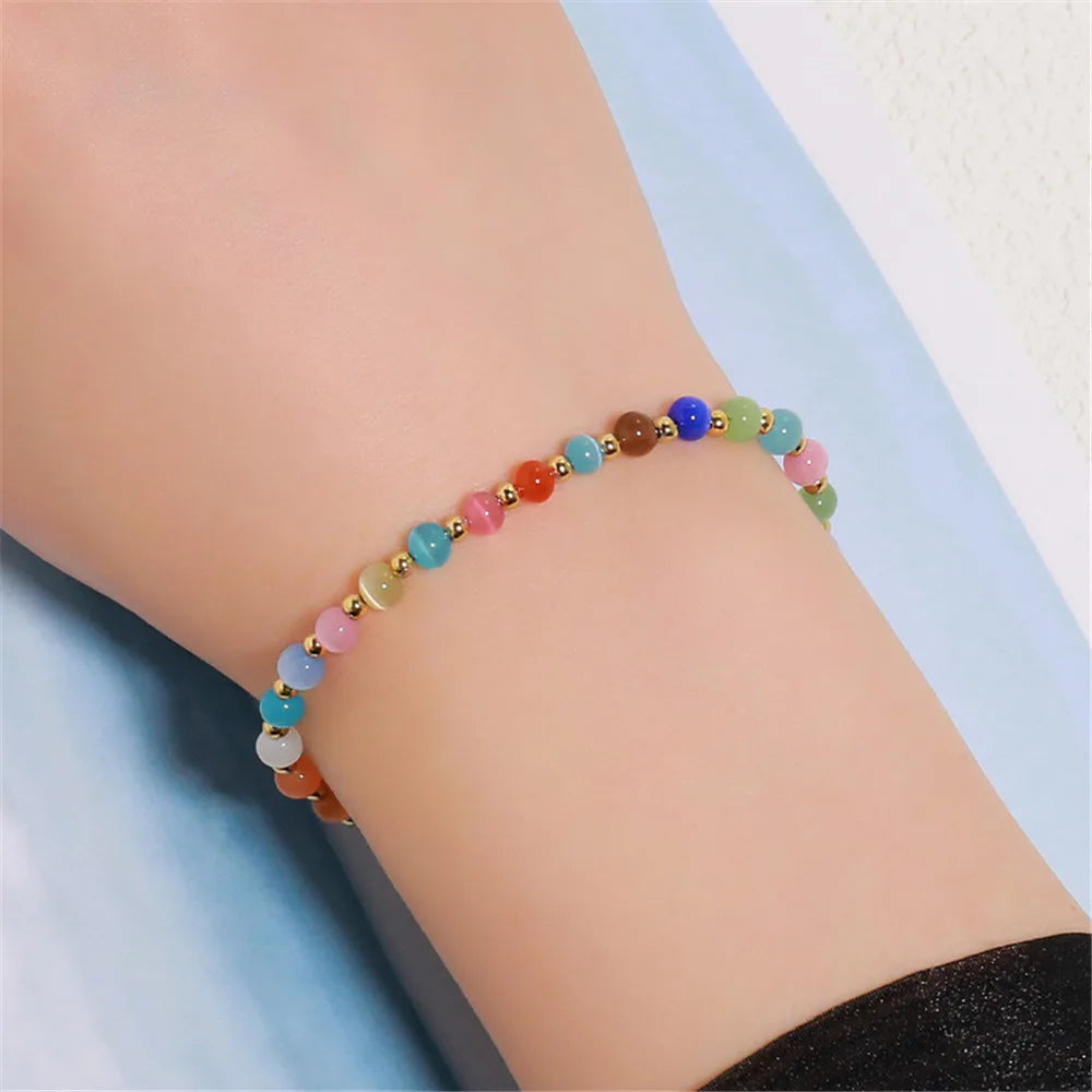 Etherische Kattenoog Ensemble Armband