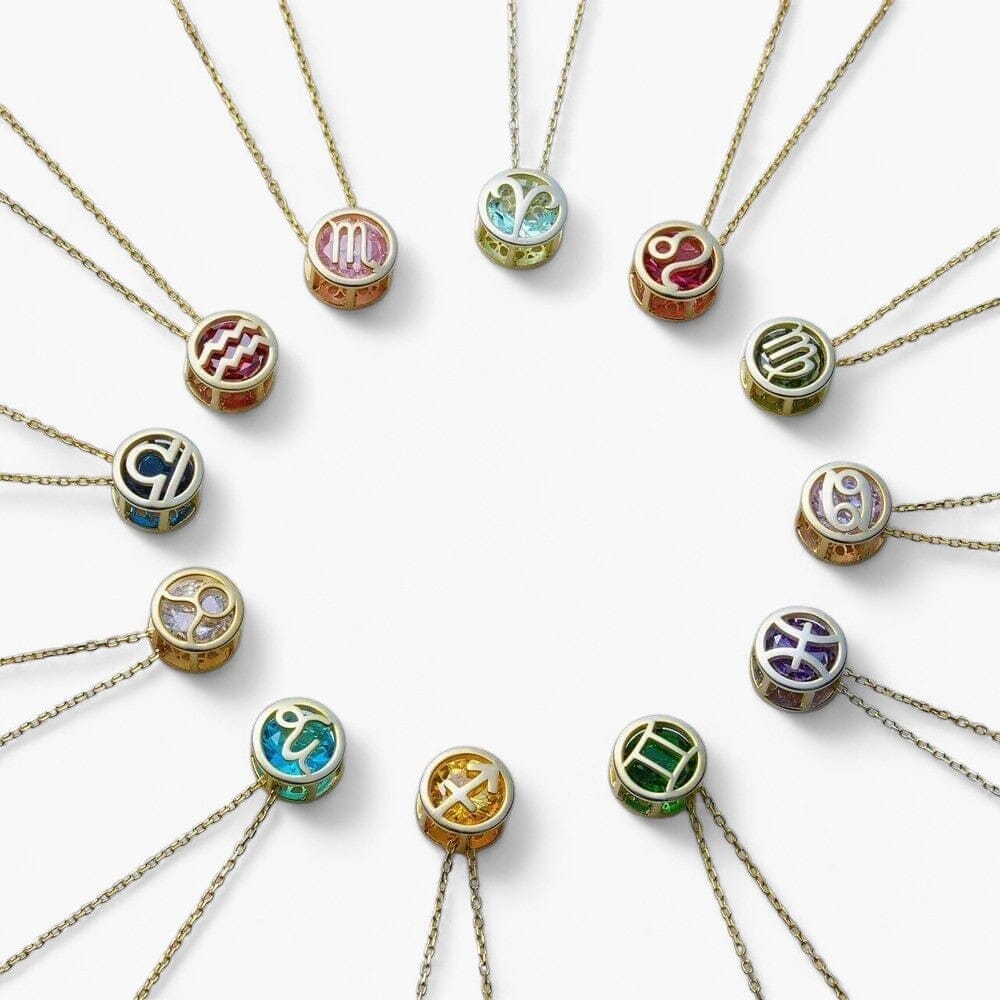 Ethereal Sterrenbeeld Natuurlijke Edelstenen Gouden Choker Ketting