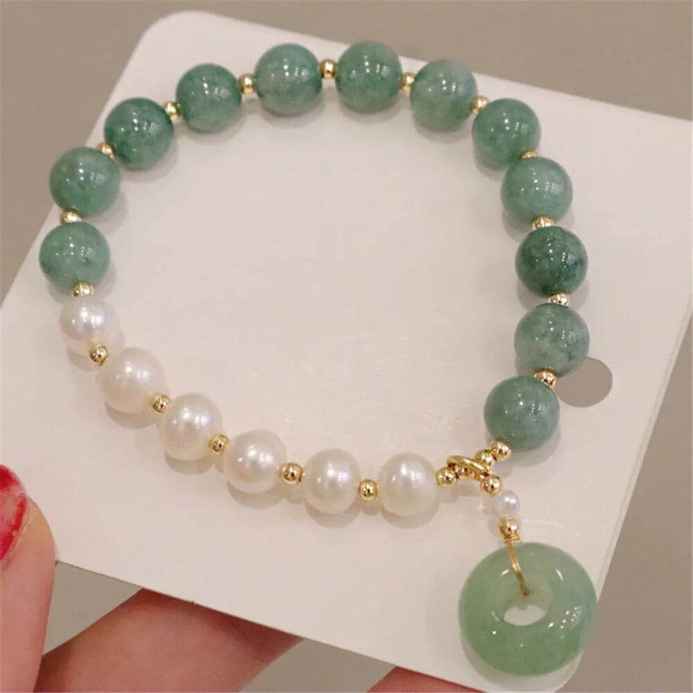 Betoverende Jade Parel Armband