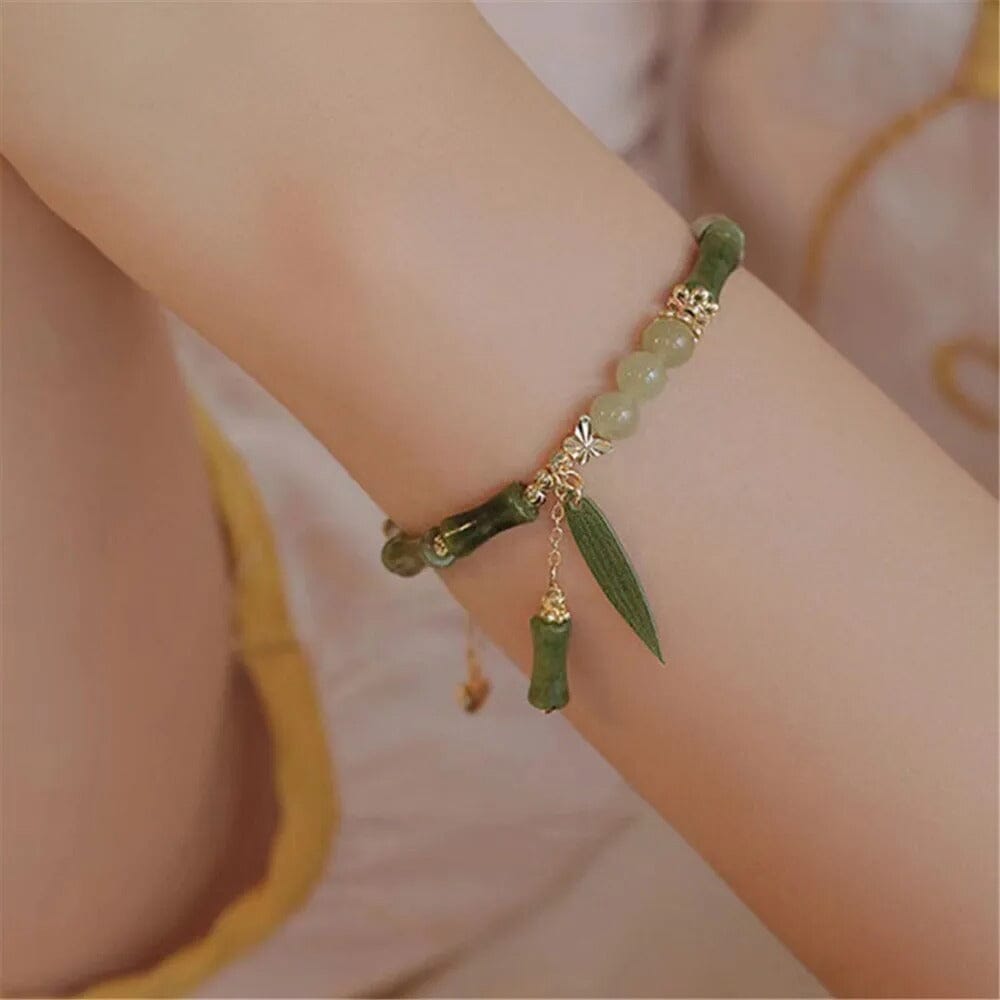 Bamboe Oase Hetian Jade Armband