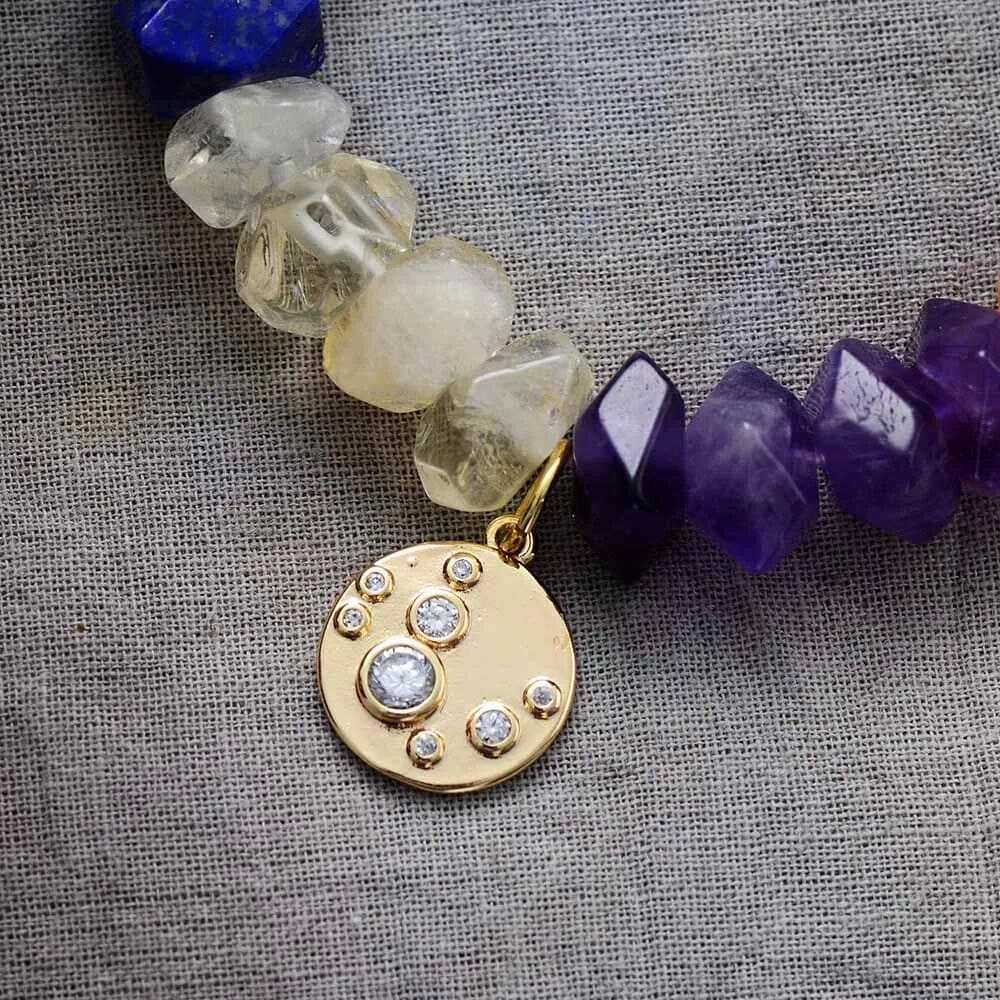 Aligned Aura Natuurlijke Edelstenen Chakra Armband