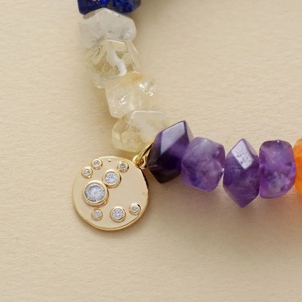 Aligned Aura Natuurlijke Edelstenen Chakra Armband