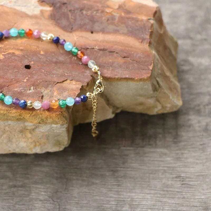 Regenboog Energie Natuurlijke Edelstenen Armband