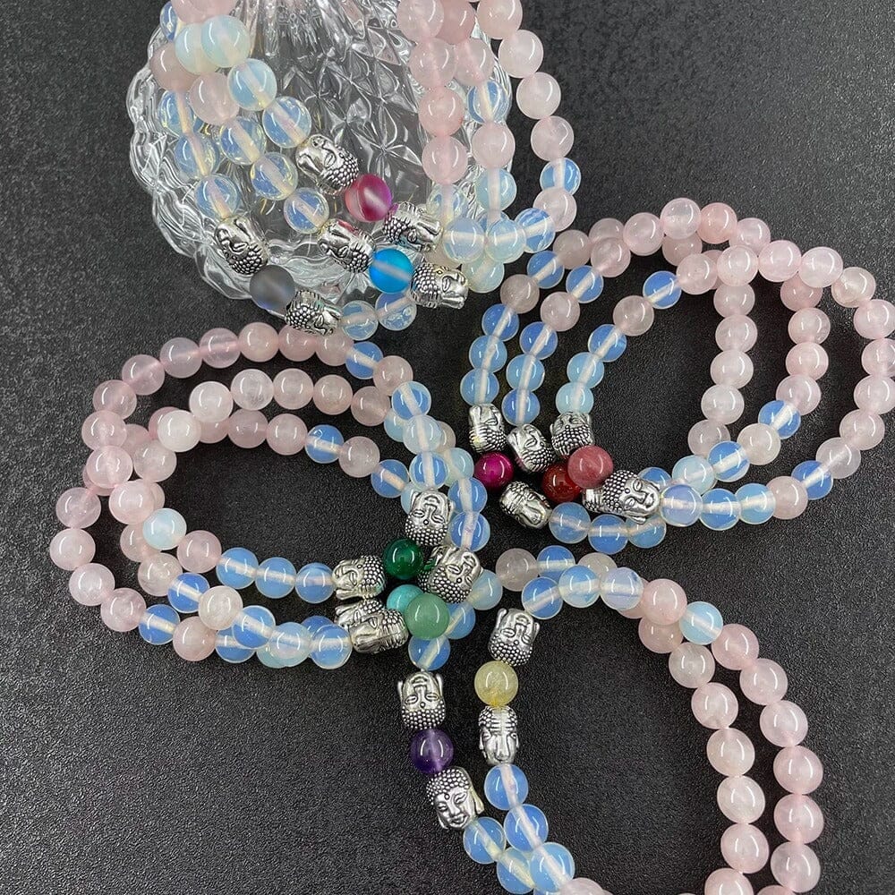Radiant Serenity Natuurlijke Edelstenen Boeddha Armband Collectie