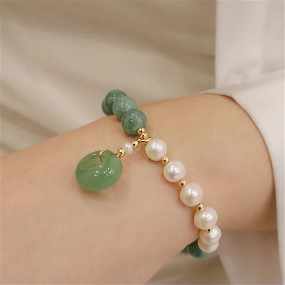 Betoverende Jade Parel Armband