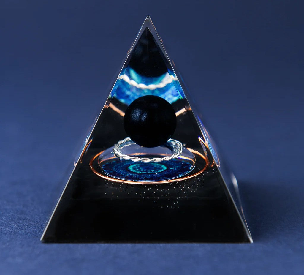 Obsidiaan Hart Orgoniet Piramide
