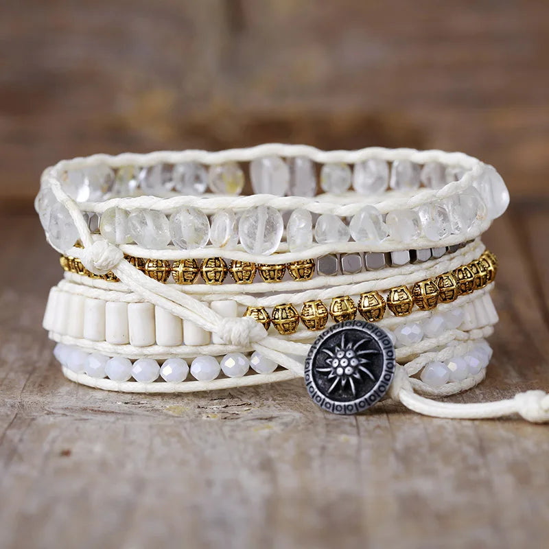 Maanverlichte Kwarts Armband