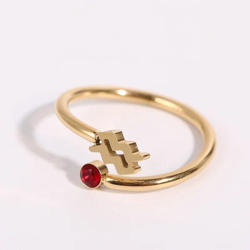 Sterrenbeeld Harmonie Natuurlijke Edelstenen Gouden Ring