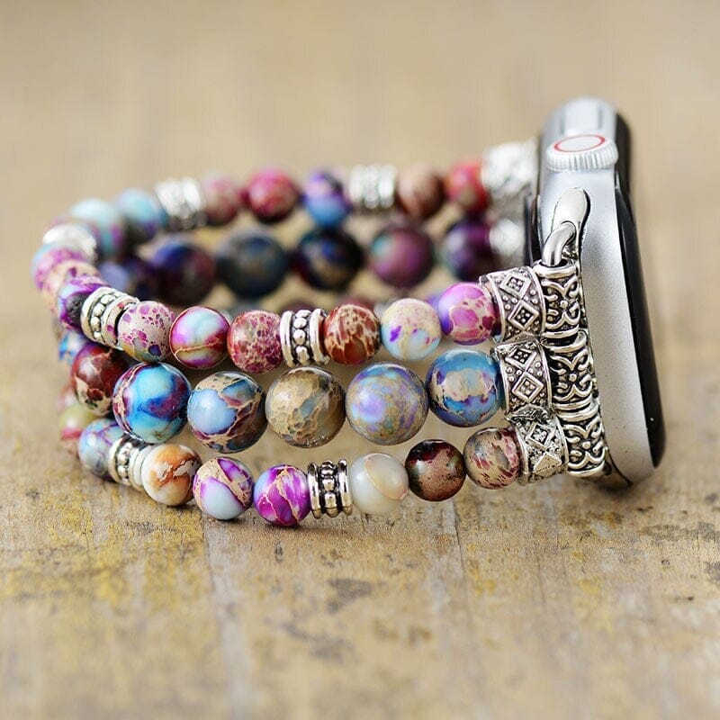 CELESTIAL DREAMS JASPIS APPLE HORLOGEBANDJE