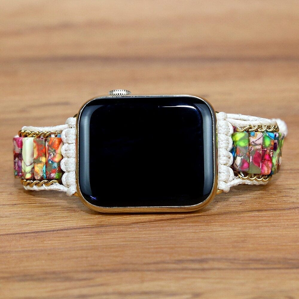 PUUR & POSITIEF NATUURLIJK EDELSTEEN SMARTWATCHBANDJE