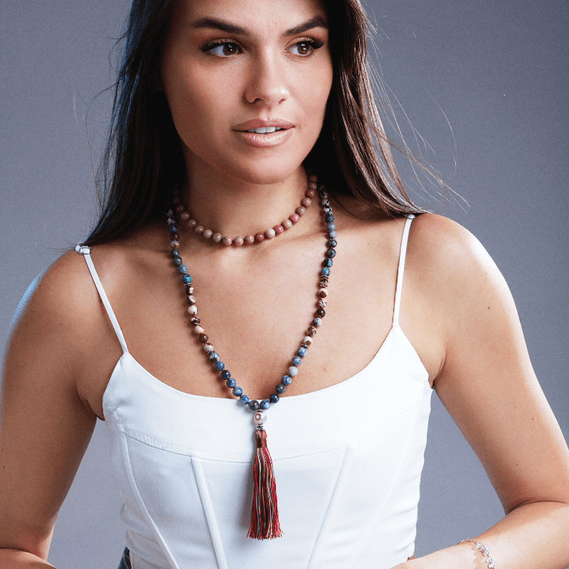 MELLOW HEALER JASPIS & AGAAT KRALENKETTING