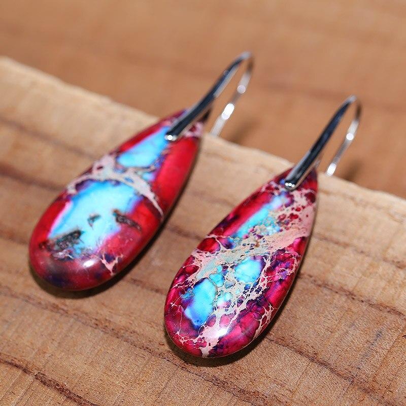 SUPREME HELING JASPIS OORBELLEN