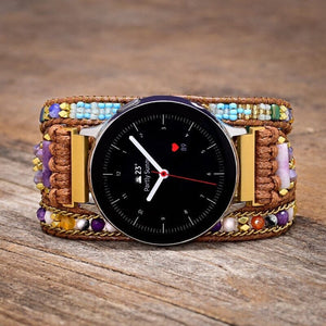 EEUWIGE POSITIVITEIT AGAAT & HEMATIET SAMSUNG HORLOGEBANDJE