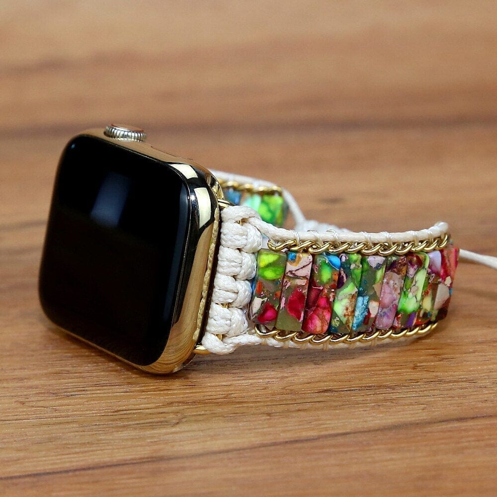 PUUR & POSITIEF NATUURLIJK EDELSTEEN SMARTWATCHBANDJE