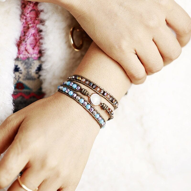 GLINSTERENDE HEMEL NATUURLIJKE EDELSTEEN ARMBAND