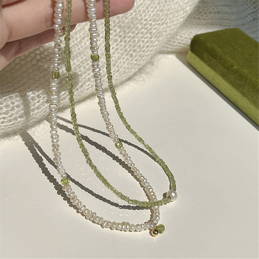 STRAKKE GENEZER PAREL & PERIDOT KETTING