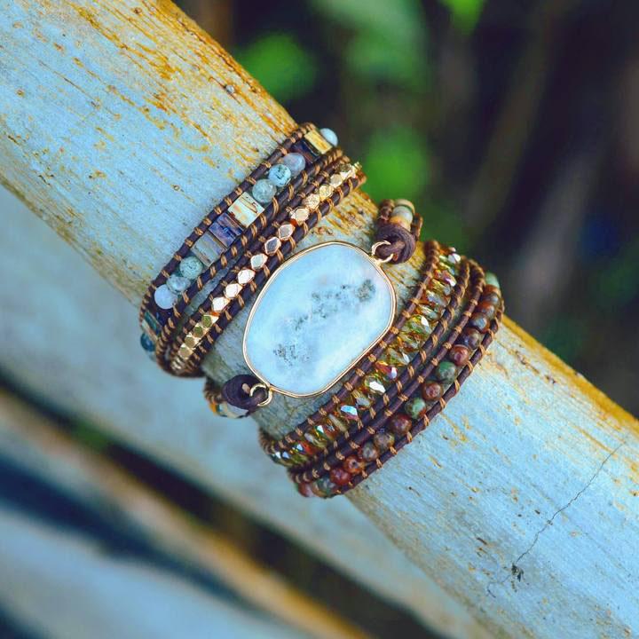 AGAAT WIKKELARMBAND "GODIN VAN HET MAANLICHT"