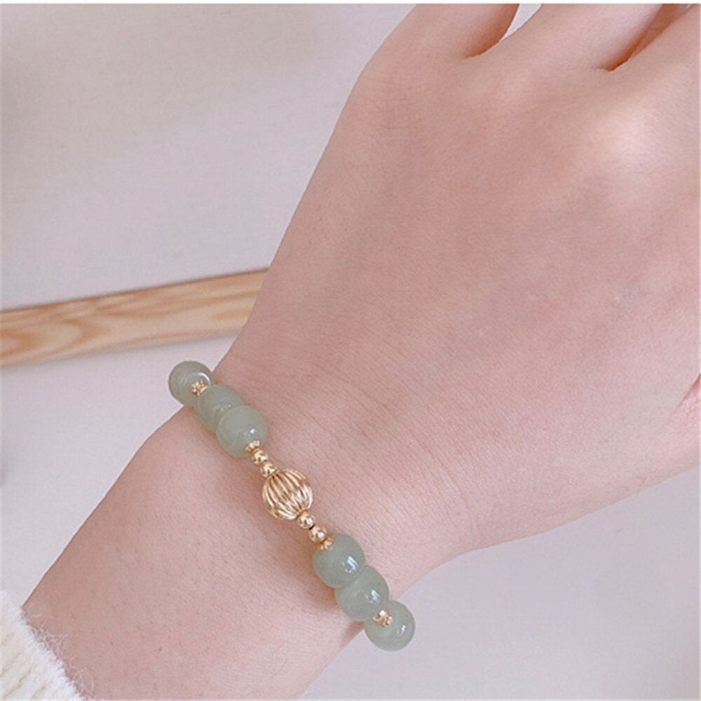 LUCKY GRACE HETIAN JADE ARMBAND