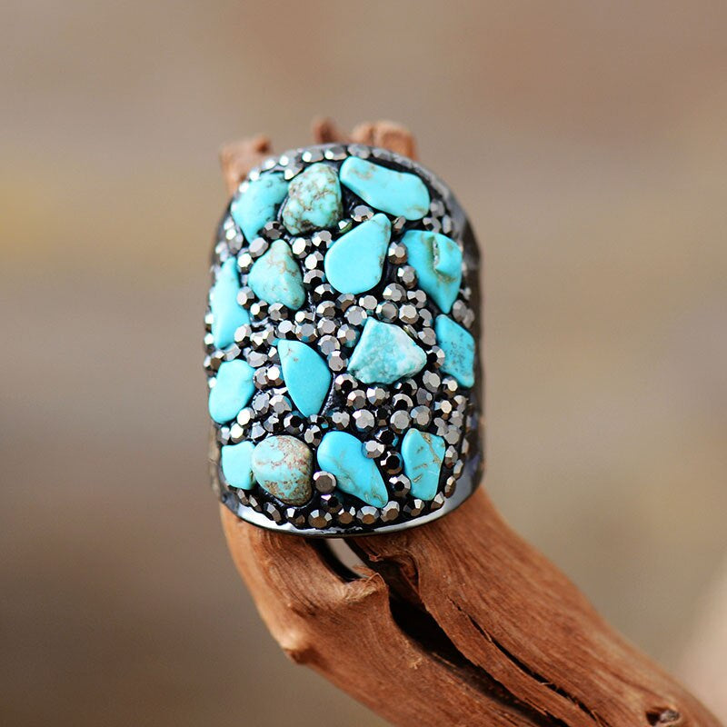 FRISSE START BOHO TURKOOIS RING