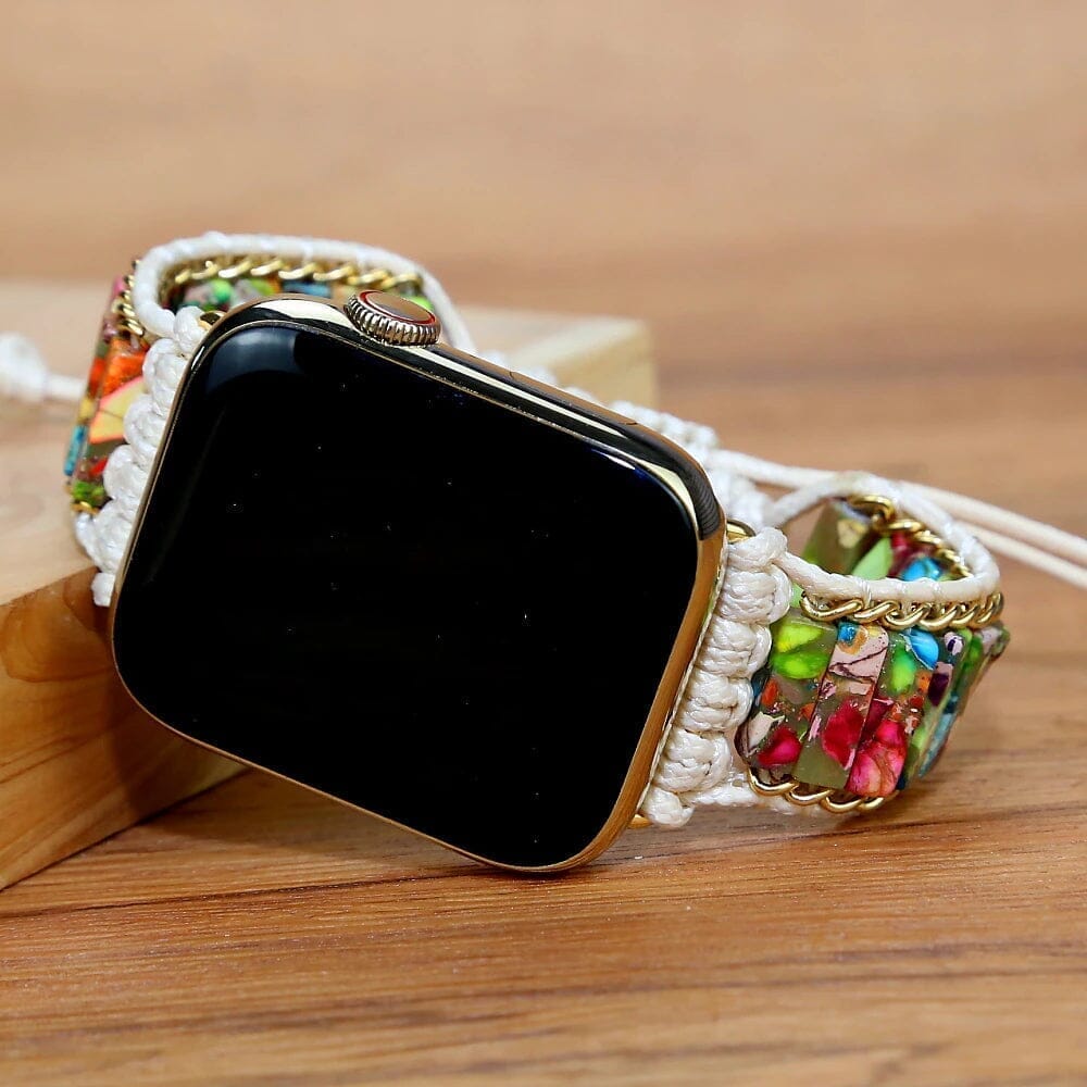 PUUR & POSITIEF NATUURLIJK EDELSTEEN SMARTWATCHBANDJE