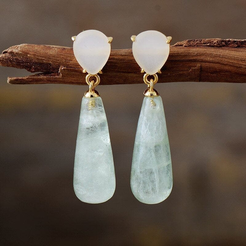 DAGELIJKSE ZEGENINGEN NATUURLIJKE EDELSTEEN OORBELLEN