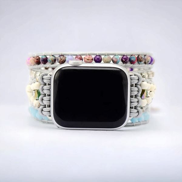 Energiezuiverend Apple horlogebandje van natuurlijke edelstenen