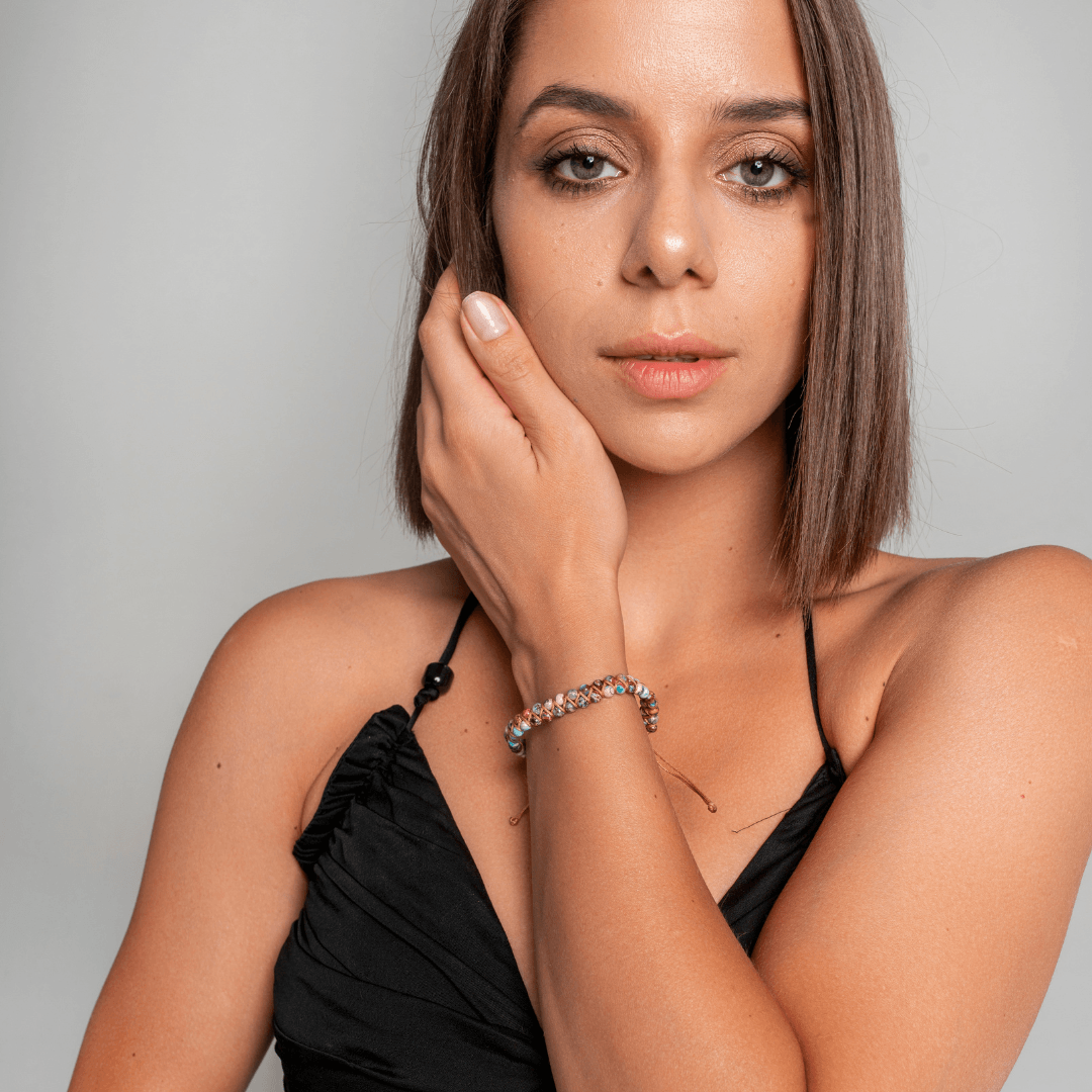 KERSENBLOESEM EDELSTEEN ARMBAND