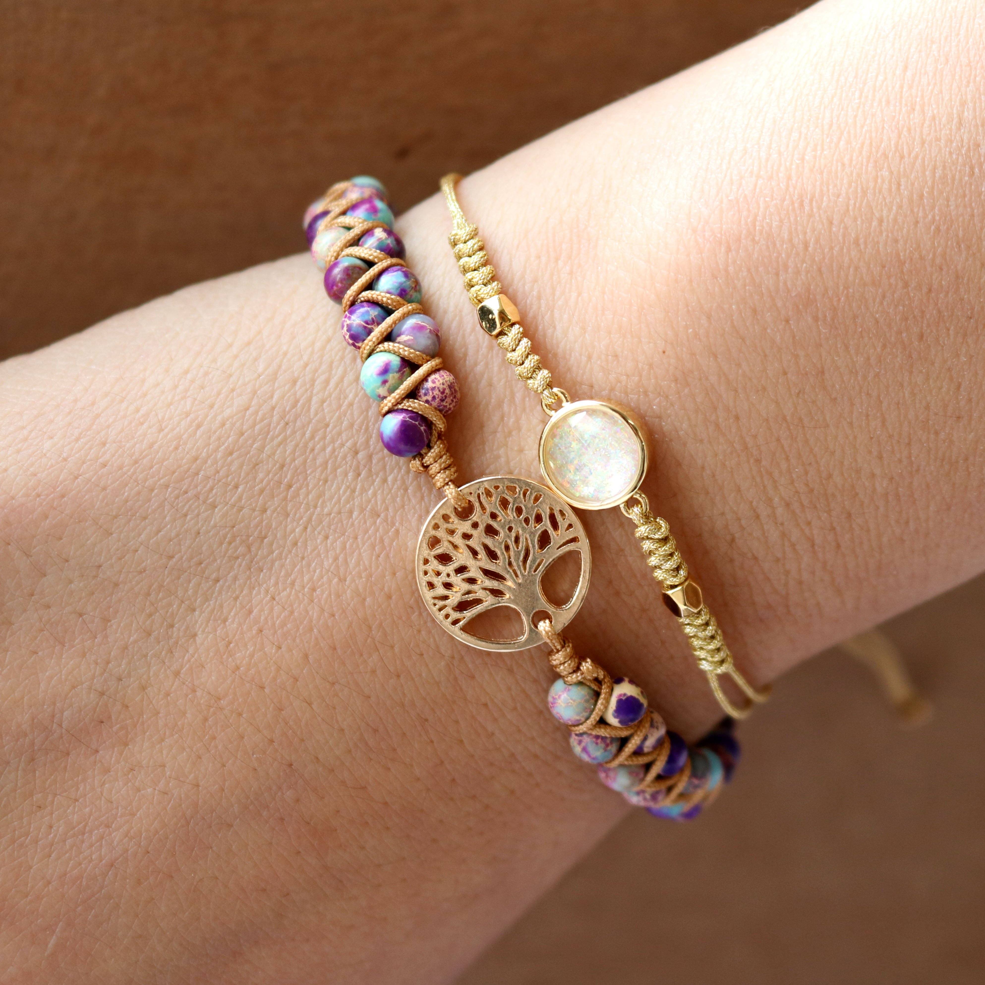 "BOOM DES LEVENS" BESCHERMING WIKKELARMBAND