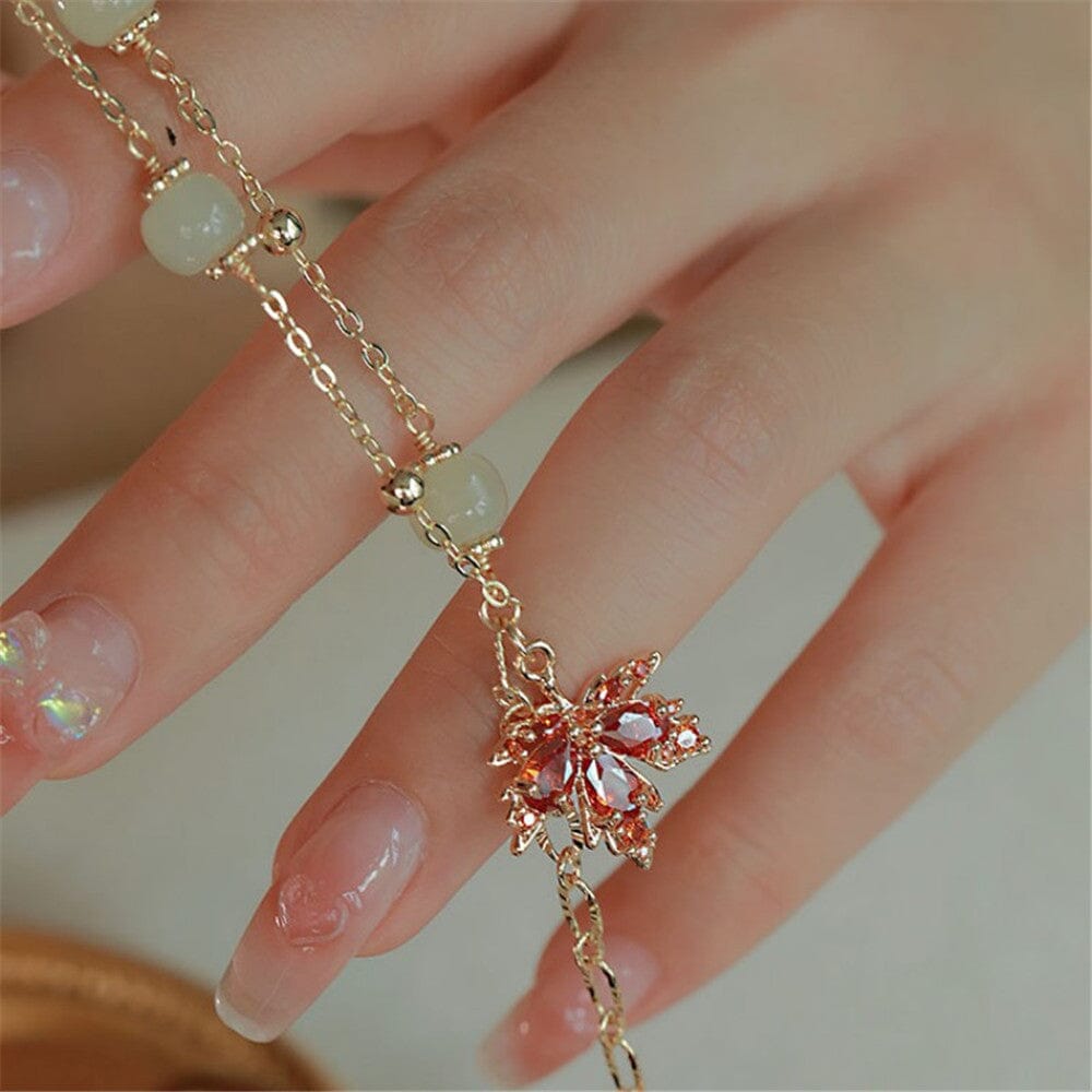 BLIJVENDE LIEFDE JADE ESDOORN ARMBAND