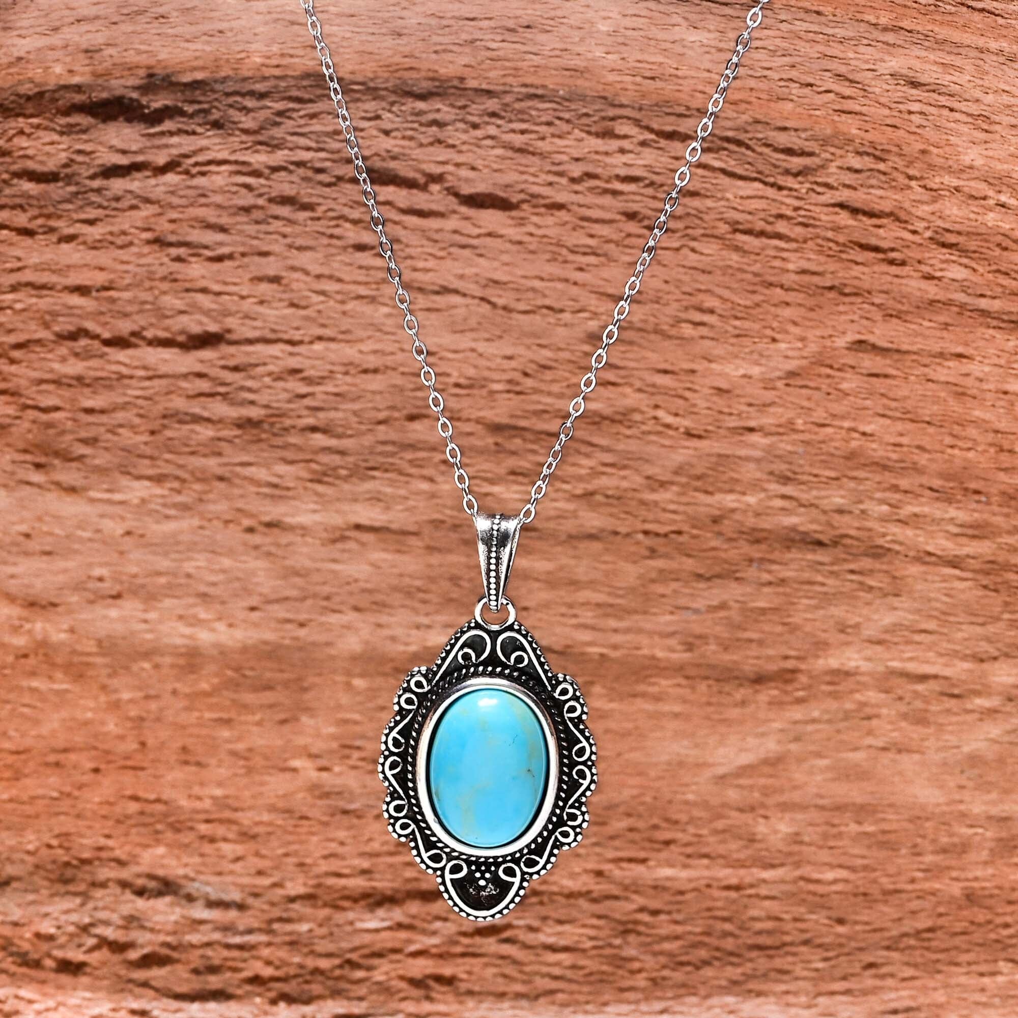 NABIA - VINTAGE TURKOOIS KETTING