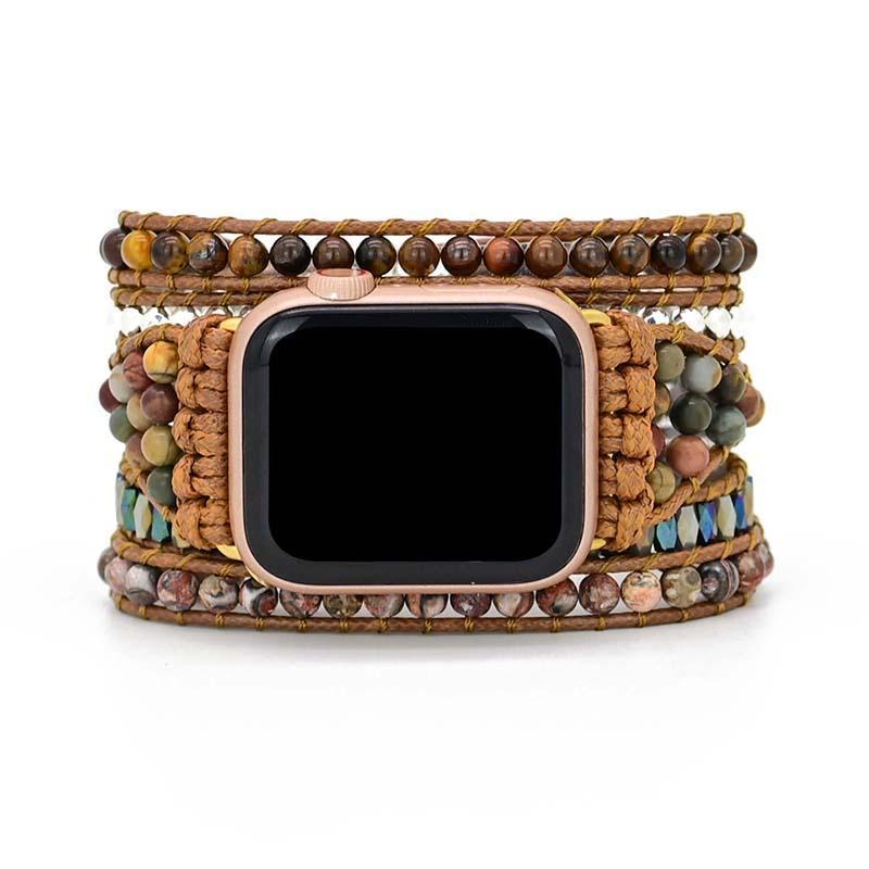 VERSTERKENDE TIJGEROOG APPLE HORLOGE HORLOGEBAND