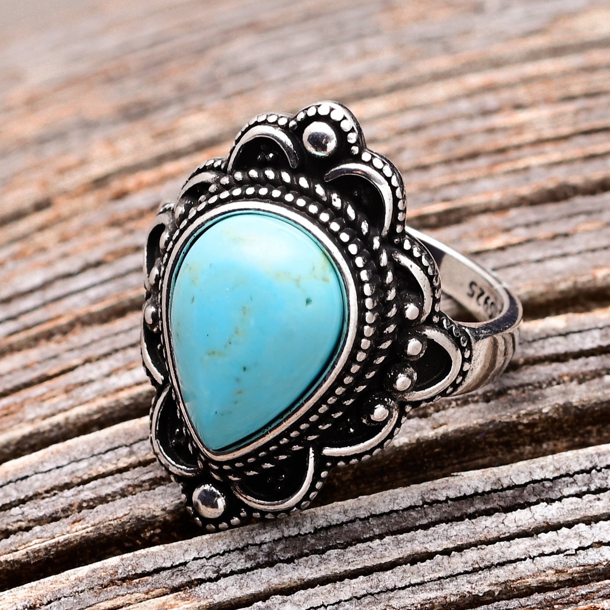FLORIA - TURKOOIS BOHO STATEMENT RING