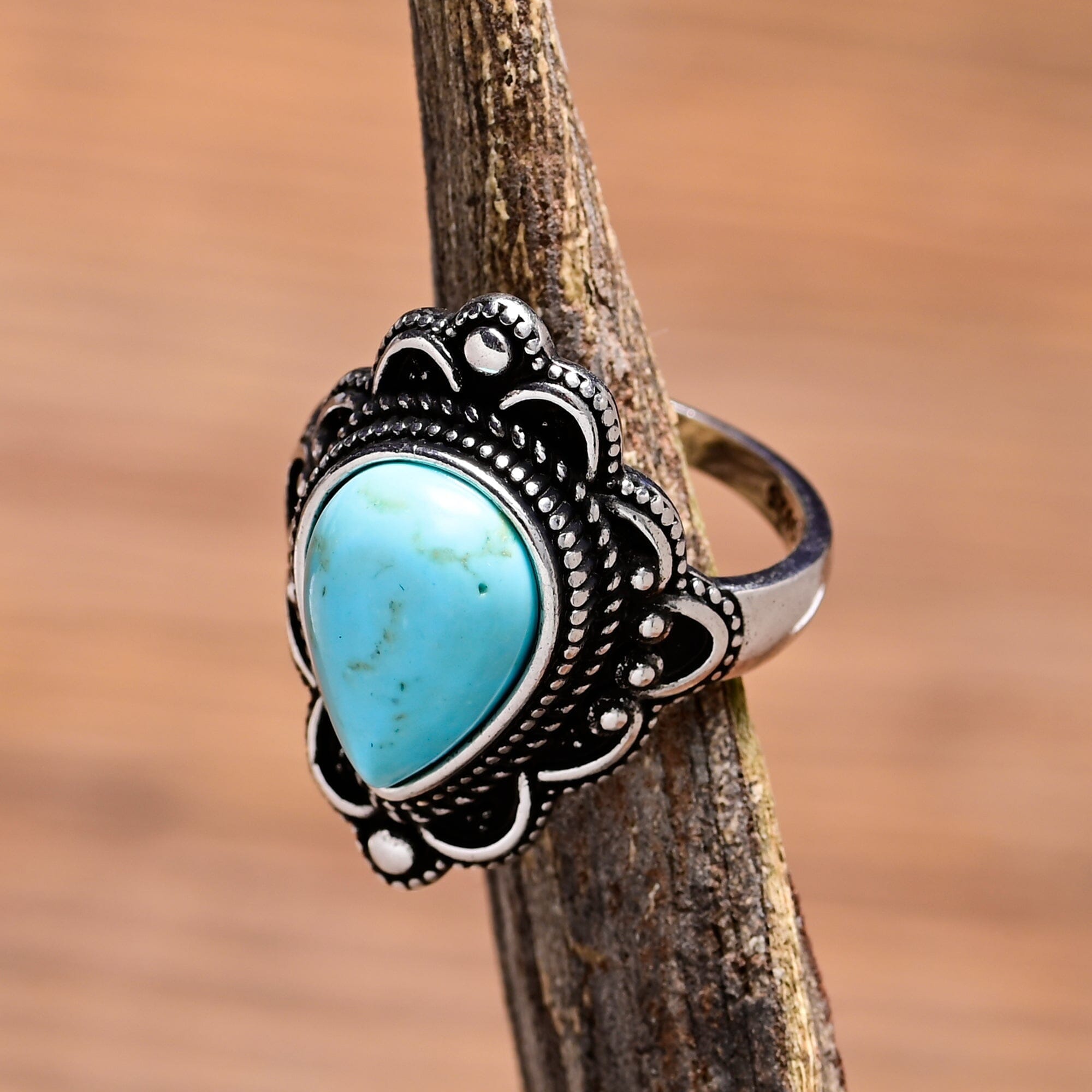 FLORIA - TURKOOIS BOHO STATEMENT RING