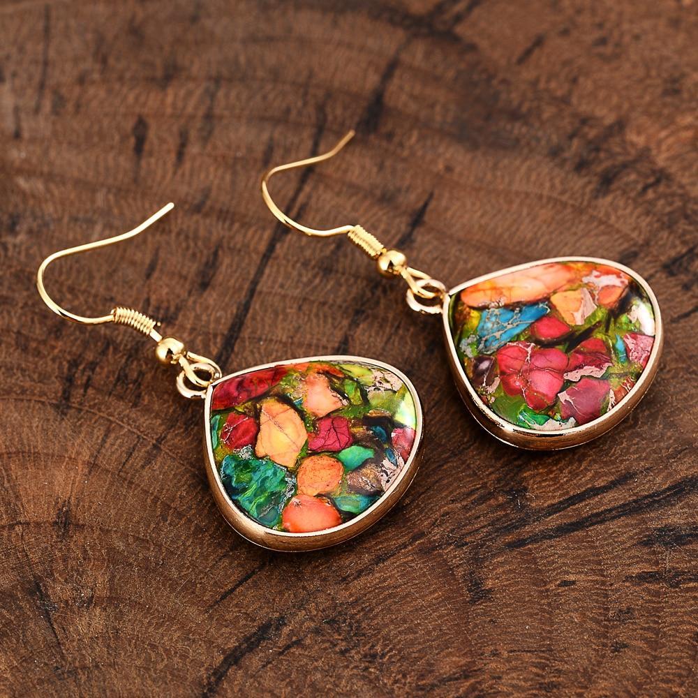 ETNISCHE JASPIS OORBELLEN