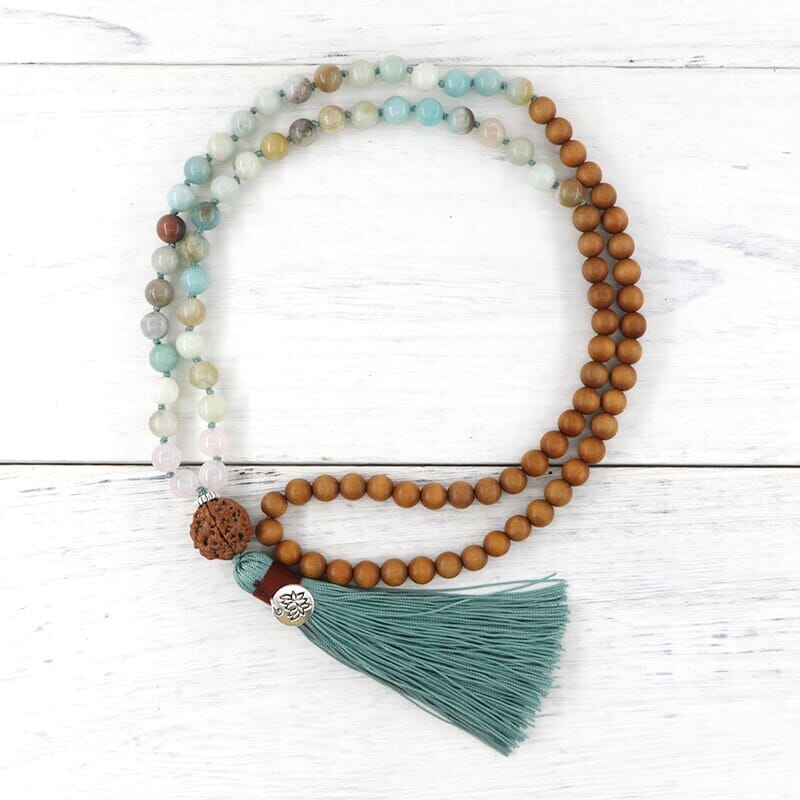 KALMEREND AMAZONIET & SANDELHOUT MALA KETTING