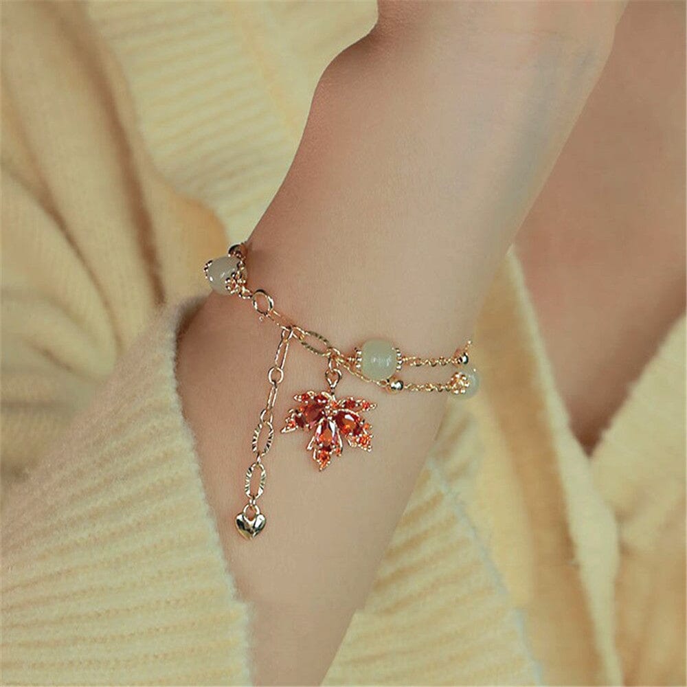 BLIJVENDE LIEFDE JADE ESDOORN ARMBAND