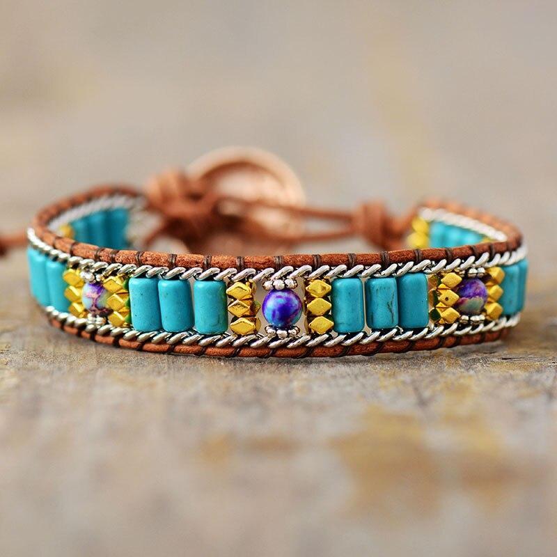 TURQUOISE ZON ARMBAND