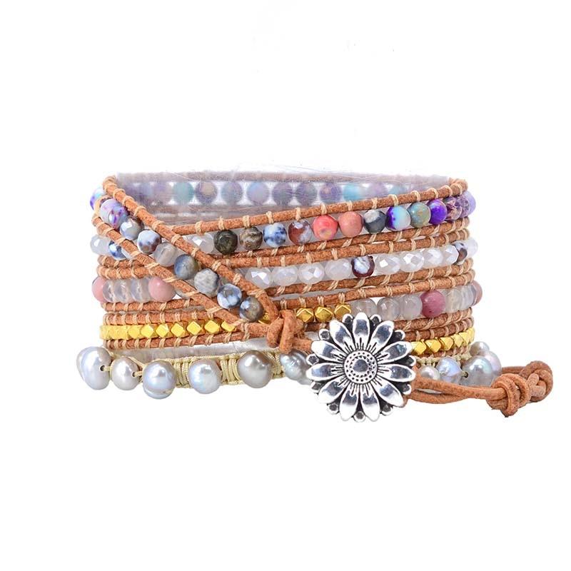 ROZE HELING TOERMALIJN WIKKELARMBAND