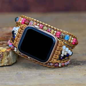 GIRLY & FUN APPLE WATCH BANDJE MET EDELSTENEN