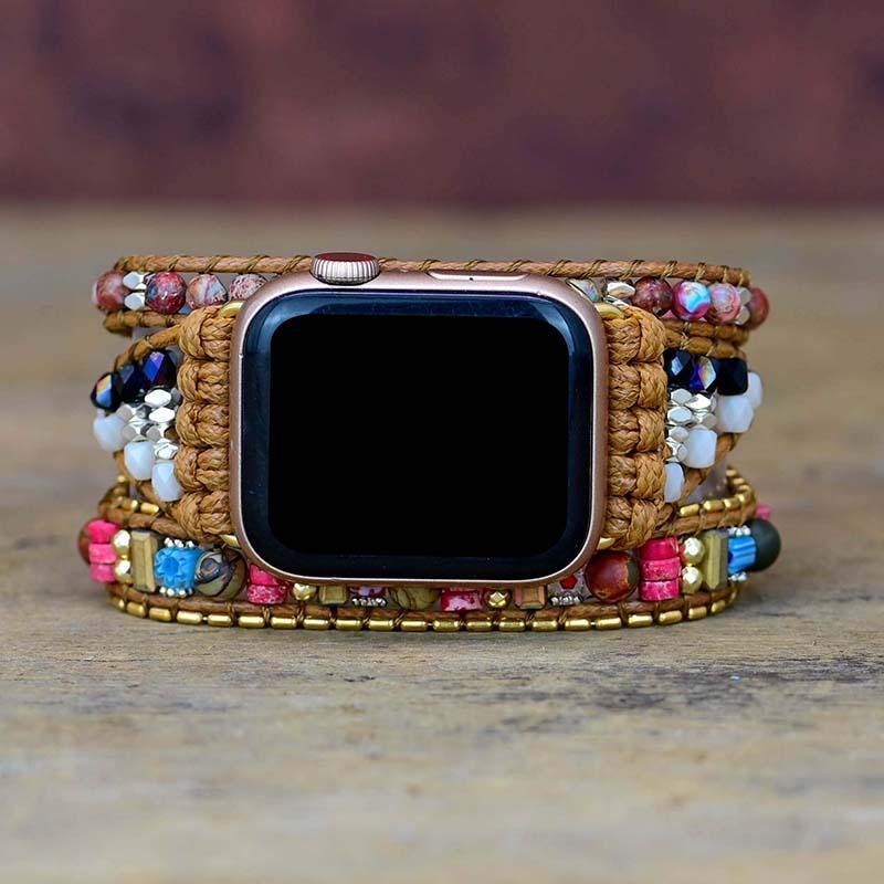 GIRLY & FUN APPLE WATCH BANDJE MET EDELSTENEN