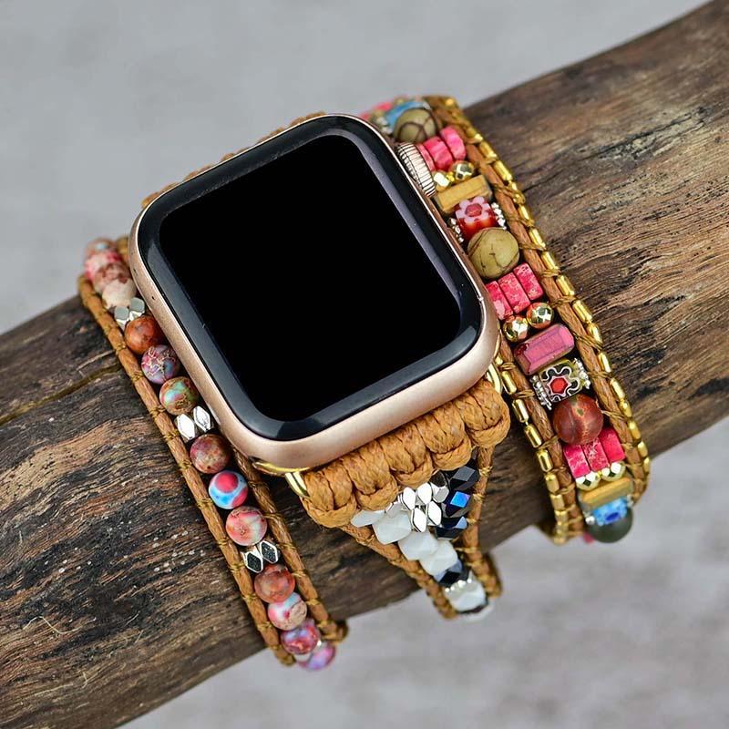 GIRLY & FUN APPLE WATCH BANDJE MET EDELSTENEN