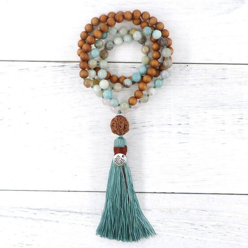KALMEREND AMAZONIET & SANDELHOUT MALA KETTING