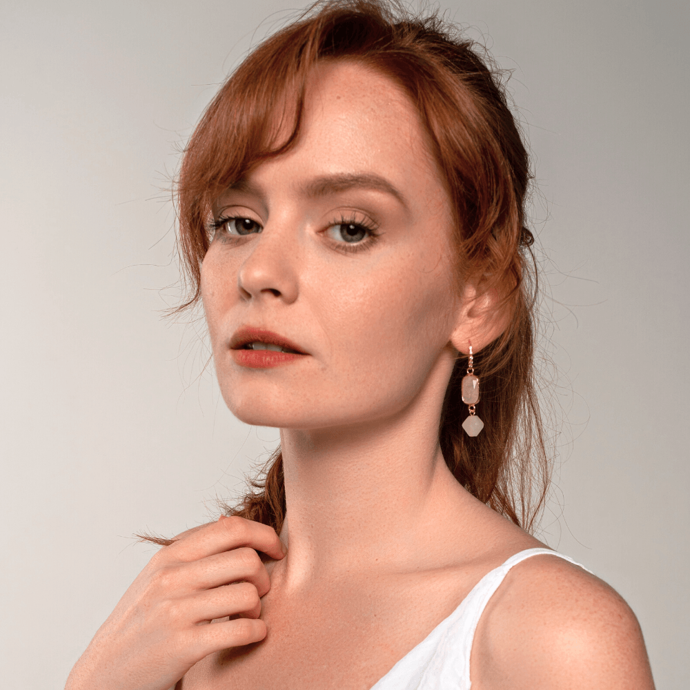 GLACIAL POWER AMAZONIET BUNGELENDE OORBELLEN